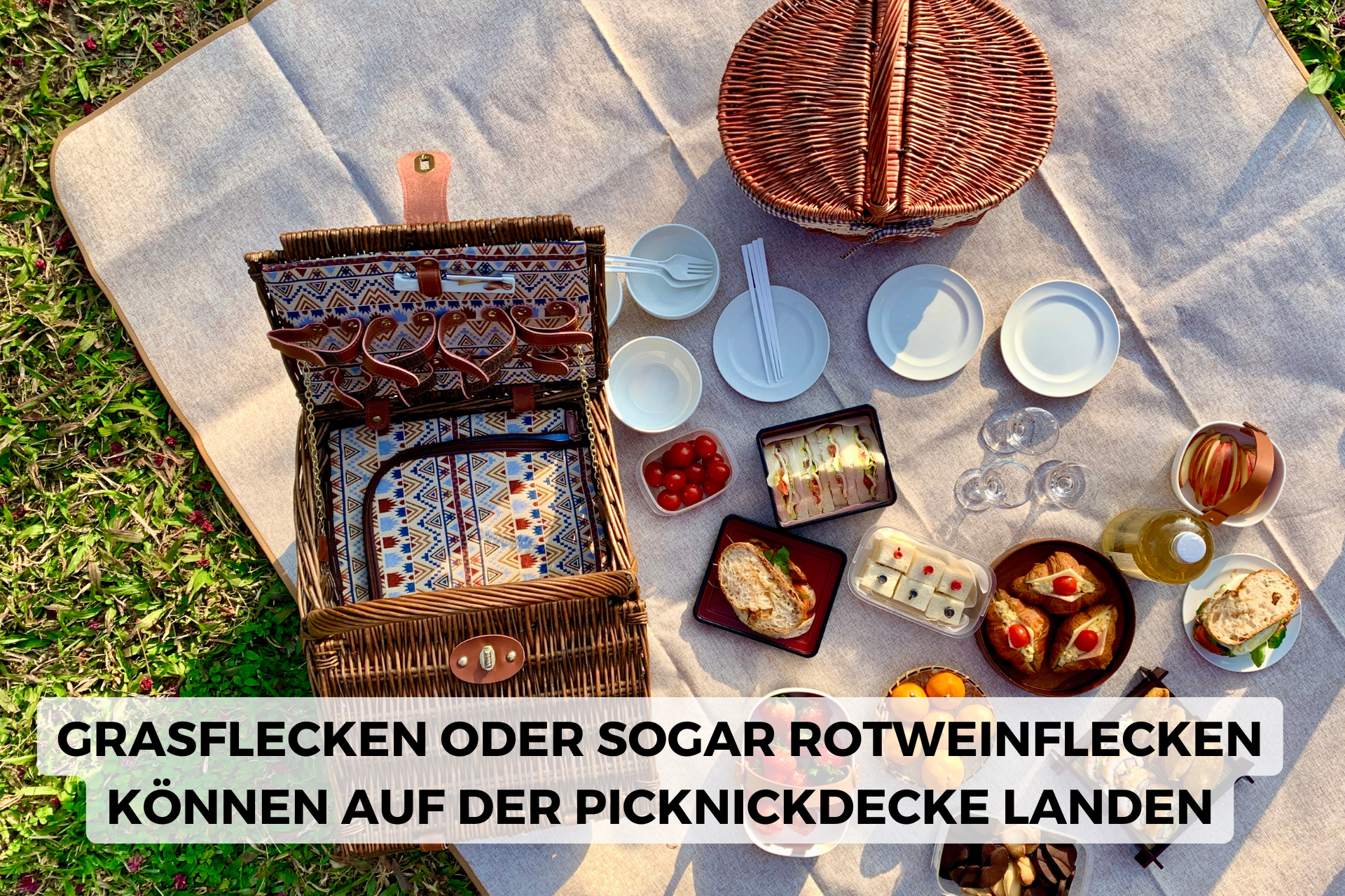 Picknickdecke waschen